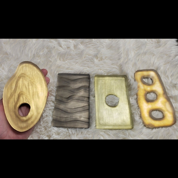 VTG ALEXIS BITTAR Sculpture Set Home Decor Jewelry Necklace Artisan Lucite Mod - Picture 2 of 11